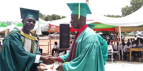 James Yelsong (right) was presented with a special award