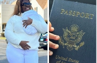 Tracey Boakye flaunted her son's American passport online