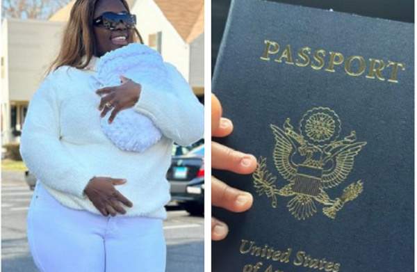 Tracey Boakye flaunted her son's American passport online