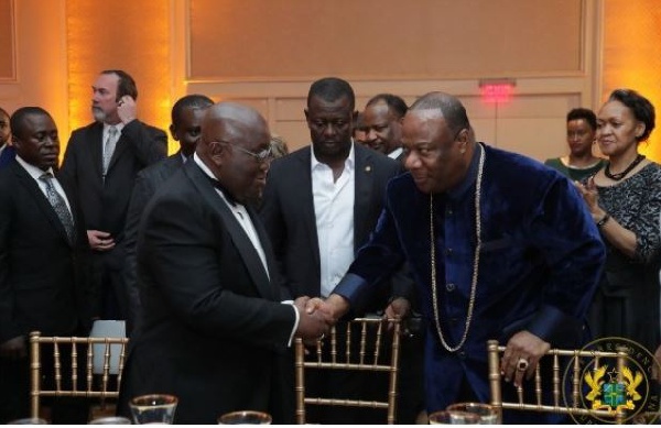 President Nana Addo Dankwa Akufo-Addo and Archbishop Nicholas Duncan-Williams