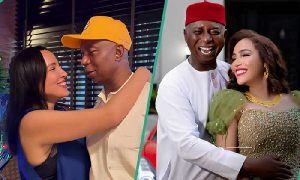 Ned Nwoko and his wife, Laila Charani