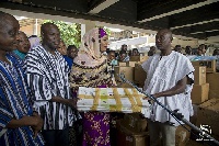 Samira Bawumia donating the items to management of the hospital