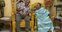 President John Dramani Mahama with Offinsohene