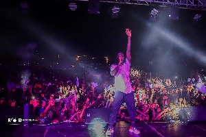Dancehall artiste, Stonebwoy at the 2018 edition of 