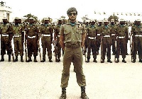 Jerry John Rawlings in his early days as a Military Officer