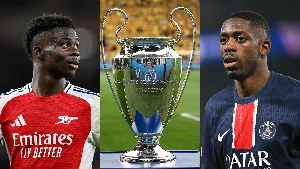 Arsenal plays PSG in the UCL final