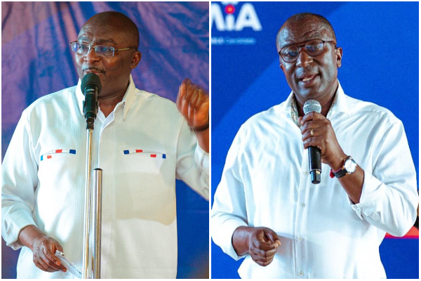 Dr Mahamudu Bawumia (L) has been praised by Andrew Asiamah (R)