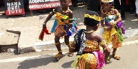 The young girls dancing the Adowa dance    Photo Credit: Akwasi Afrifa Akoto