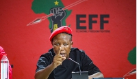 South African opposition party Economic Freedom Fighters leader Julius Malema