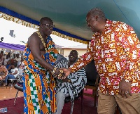 Flashback when ex-  President John Mahama joined in the festivities