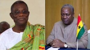 The late Prof. Mills and former President Mahama