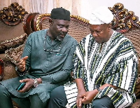 Mohammed Abdul Salaam [L] and President Mahama