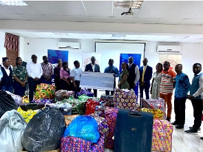 Presenatation of the items at the Headquarters of the Ghana Red Cross Society in Accra