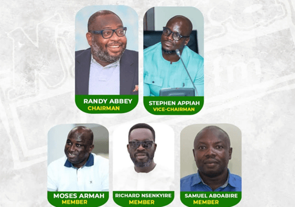 An image of the new Black Stars Management Committee members