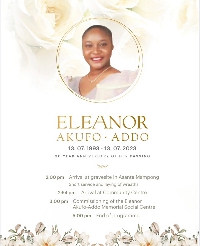Details for 30th anniversary of late Madam Eleanor Akosua Akufo-Addo