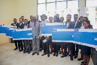 The students were awarded money ranging from GHC10,000 to GHC20,000