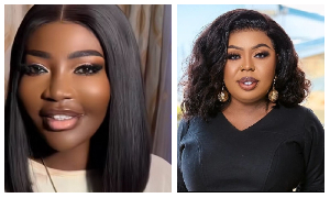 Florence Obinim (L) and Afia Schwarzenegger (R) Florence Obinim (L) and Afia Schwarzenegger (R)