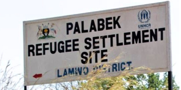 Sign board of the refugee camp