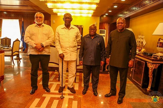 Former Presidents and President Akufo-Addo