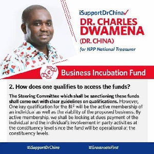 Dr Charles Dwamena was aspiring to become National Treasurer of the NPP