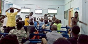 Some youth are seen investing their time and money into betting