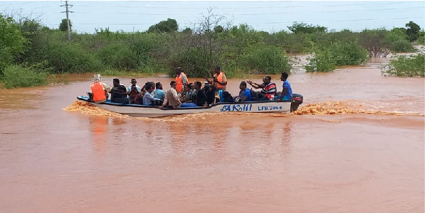 Twenty three people have been rescued so far, the Kenya Red Cross says