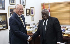 Israeli Ambassador to Ghana, Ami Mehl and President Akufo-Addo