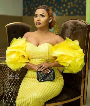 Nana Ama McBrown's gown was designed by Nicholai Asamoah