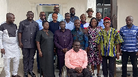 A photo of Richard Takyi Mensah and other Central Regional Executives of the NPP