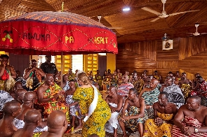 Otumfuo warmly welcomed Miss Teen Tourism 2023 contestants at Manhyia Palace