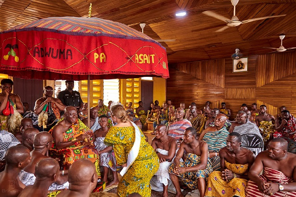 Otumfuo warmly welcomed Miss Teen Tourism 2023 contestants at Manhyia Palace