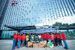 The items were presented at the bank’s new head office