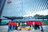 The items were presented at the bank’s new head office