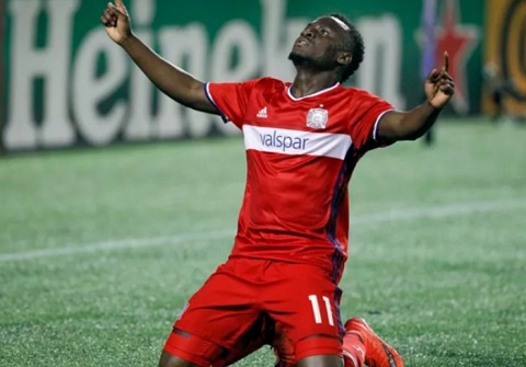 David Accam was on the scoresheet on Tuesday night