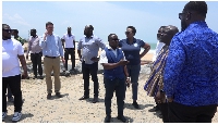 GPHA officials, Consultants, and Keta Authorities at Port Project Site