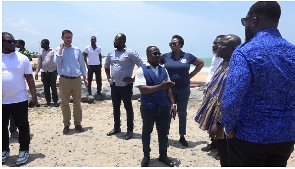 GPHA officials, Consultants, and Keta Authorities at Port Project Site
