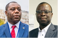 The energy minister Dr Matthew Opoku Prempeh and VRA boss Emmanuel Antwi-Darkwa
