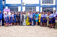 Some of the beneficiaries together with CAMFED leadership