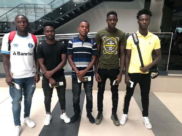 Five Ghanaian players have arrived in Jordan to complete deals