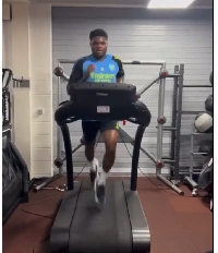 Thomas Partey working on his fitness