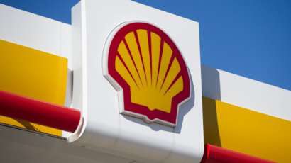 Shell oil company logo.