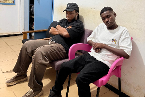 Edem spends a day with Agbeko as rapper declines rehab at Pantang