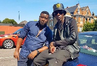 Shatta Wale and his manager Julio Olympio