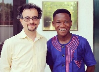 Abraham Attah and British High Commissioner to Ghana, Jon Benjamin