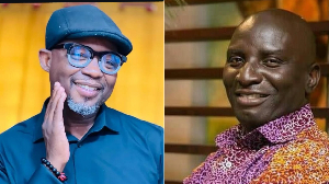 Media personality Francis Doku (L) and filmmaker Socrate Safo (R) have clashed over a 2017 article