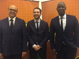 From left: Essadik Alaoui, Amr Fahmy and Anthony Baffoe