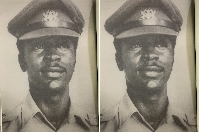 An old photo of Kofi Amoabeng when he was a Lt in the Ghana Army