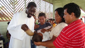 Father Josiah KOkal (left), a Consolata missionary born in Kenya
