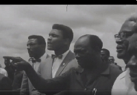 Muhammed Ali , second from (left) with the delegation