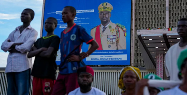 Guinea’s military government leader, Mamady Doumbouya, has officially entered the presidential race